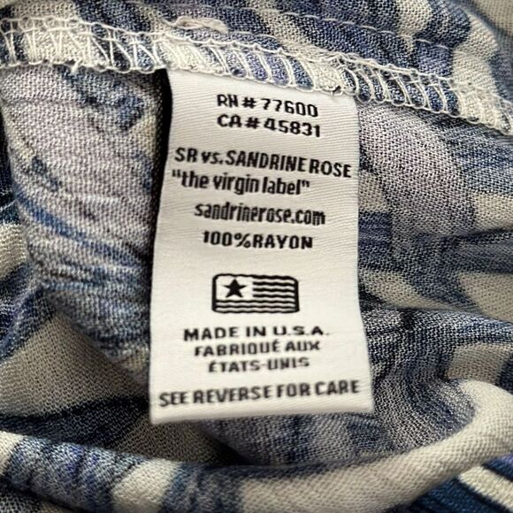 Sandrine Rose Free People Hawaiian Style Bali Snap Short Sleeve size small - Picture 6 of 6